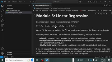 Basics of Multilinear Regression - Module 3: A