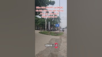 Nằm Giữa ĐH FPT và ĐHQG Hà Nội, Gần chợ, gần ngã ba Hòa Lạc. Gần QL21100m full thổ cư #batdongsan