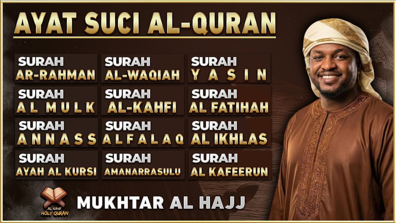 Alquran Dengan Suara Yang Sangat Indah   Alfatiha, Alkahfi,Yasin,Alwaqia, Arrahman,Almulk Almoeathat