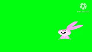 Amy the bunny green screen (without purple bow)