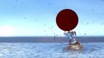 UAS Digital Compositing II - Fluid Simulation With Bouncing Ball