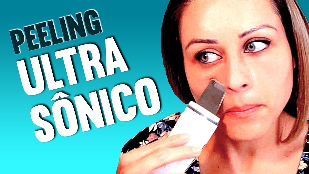 Peeling Ultrassônico Portatil - limpeza de pele sem dor - retira cravos e sujeira da pele -