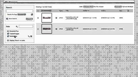 concrete5 - Using File Manager Sets