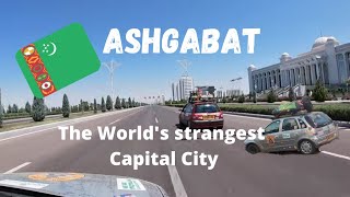 Driving in Ashgabat - Turkmenistan - Mongol Rally 2019