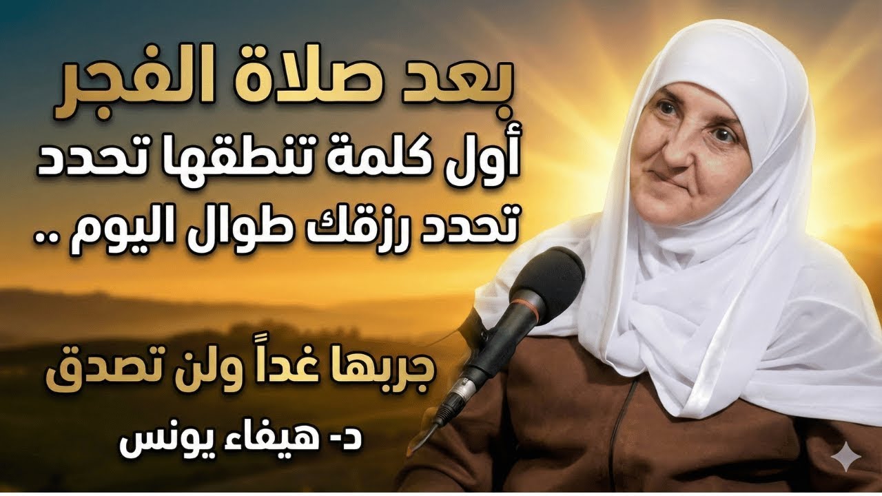 بعد صلاة الفجر أول كلمة تنطقها تحدد رزقك طوال اليوم .. جربها غداً ولن تصدق د- هيفاء يونس