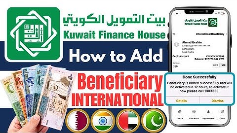 How to Add International Beneficiary Account Using KFH Mobile App | Add Beneficiary in KFH