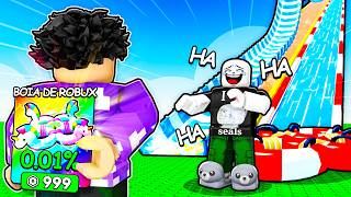 ENGANEI MEU AMIGO usando ROBUX INFINITO para VENCER NA CORRIDA DO ROBLOX