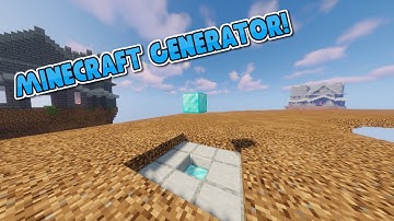 How to make a Minecraft Generator 1.16