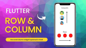 Rows & Columns widget in Flutter | Android tutorial | Hindi Explanation