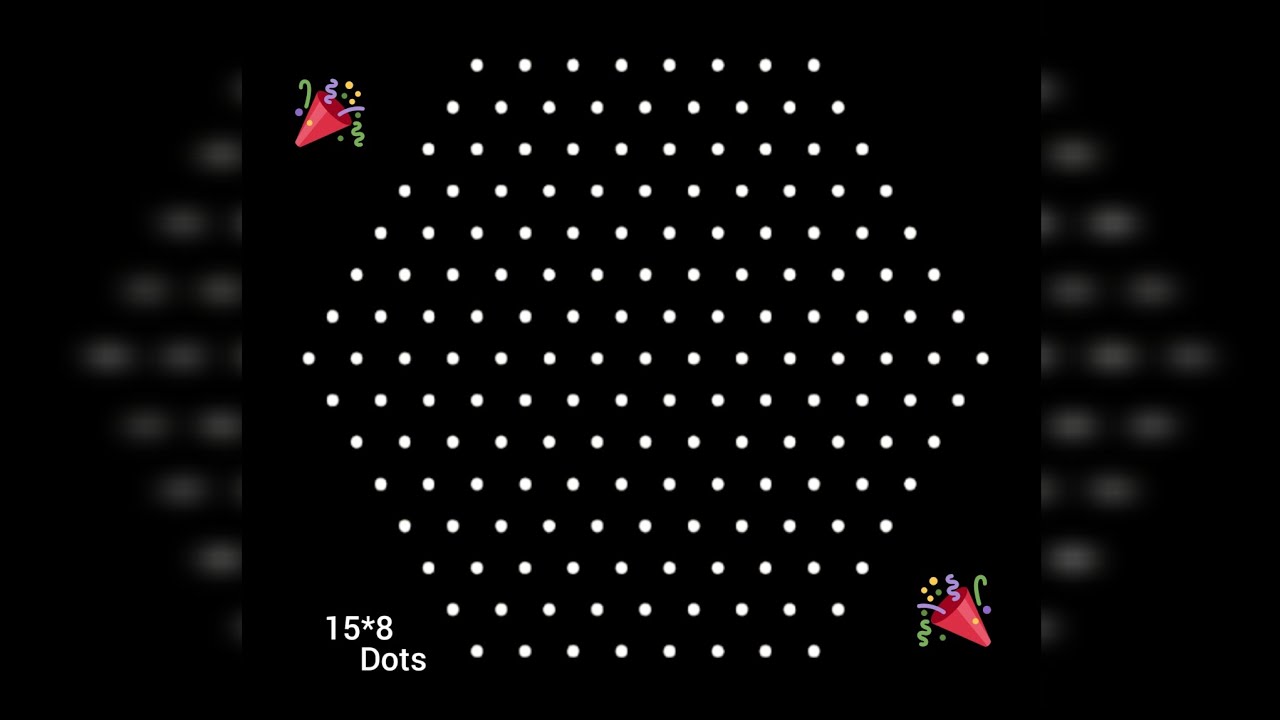 15*8 dots easy daily beautiful rangoli 🍁Ugadi chukkla 🍁Akshay tadige mugglu 🍁