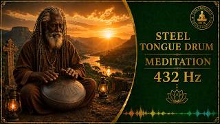 432 Hz Earth Grounding Meditation | Steel Tongue Drum | 90 Min Sleep &amp; Yoga Music | MindfulHz