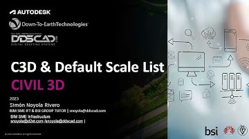CIVIL 3D AND DEFAULT SCALE LIST