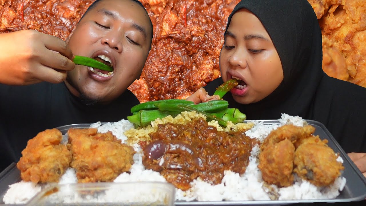 NAK CAKAP TAPI ..... UDANG TELUR SAMBAL CICAH PENYET (mukbang malaysia)
