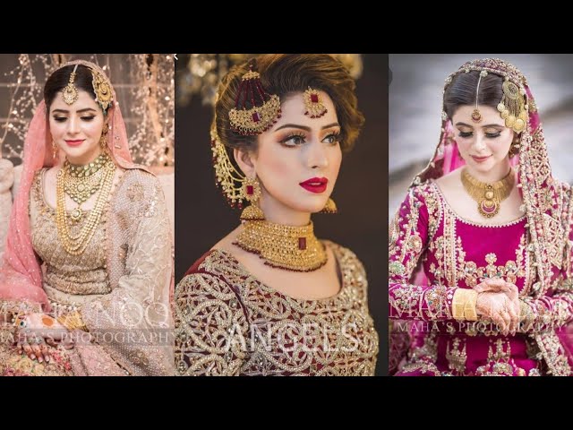 Pin by Kainat❤ on ßR!DE$ | Indian bridal hairstyles, Pakistani bridal  makeup, Bridal makeup looks