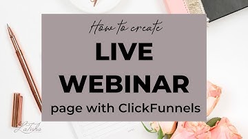 How to Create a Live Webinar Using ClickFunnels | WEBINAR TUTORIAL