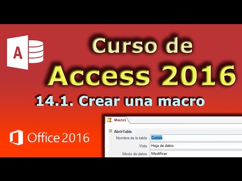 Video: Cómo Crear Macros En Access