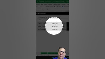 Cálculo de participação percentual no Excel  #byeverton #excel #shorts