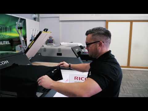 An overview of the Ricoh Ri 1000 Direct To Garment Printer with Nick MacFarlane