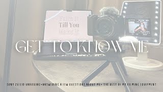 MY FIRST YOUTUBE VIDEO: Sony zv e10 unboxing   Get to know me | South African Youtuber