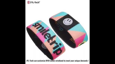 JYL Tech RFID Woven Wristband