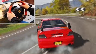 Forza horizon 4 tokyo drift sean's mitsubishi evo ix (thrustmaster 458
spider steering wheel)