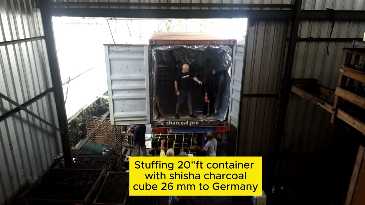 Stuffing 20ft container with shisha charocal to Germany