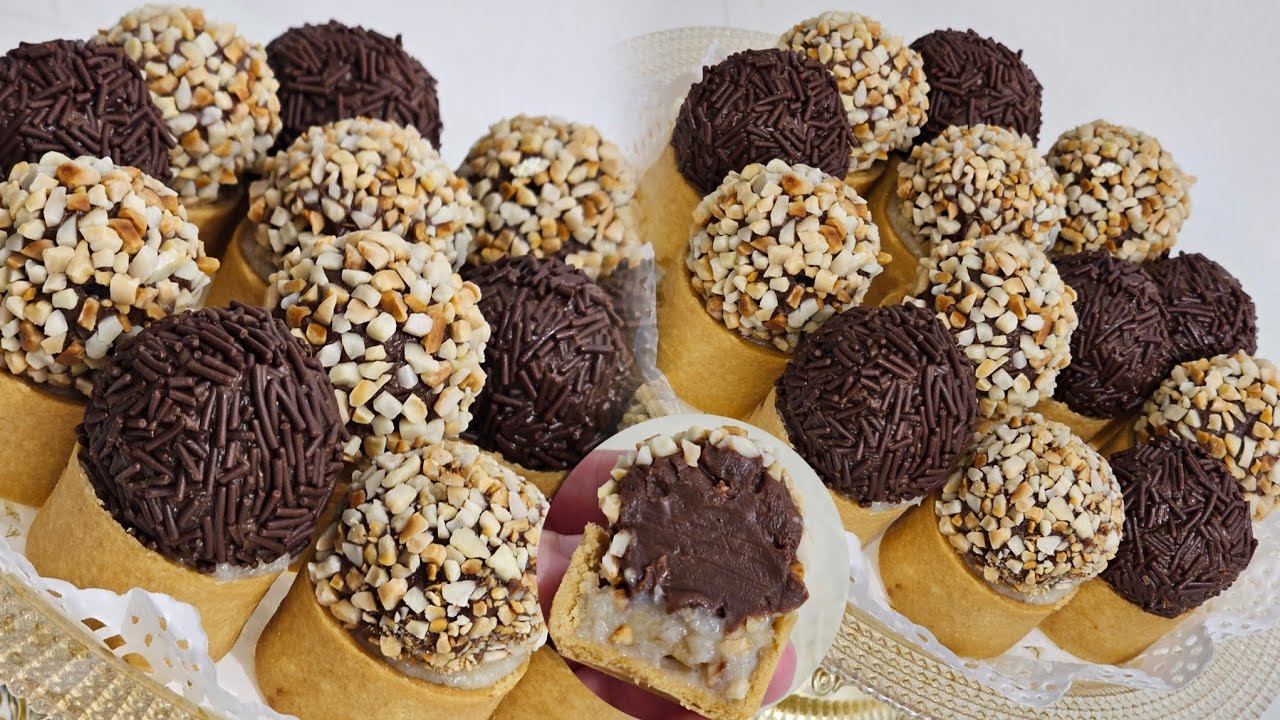 رجعت ليكم بحلوة 😍برستيج ديال النهار الكبير بحشوة❤️👌 راااائعة ومذاق خيالي معلك  #حلويات_العيد_2025