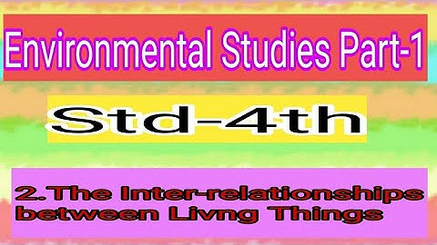 CLASS 4 | THE INTER-RELATIONSHIP BETWEEN LIVING THINGS | EVS | LESSON 2 | EXPLAINER VIDEO