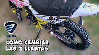 Como Cambiar las 2 Llantas de tu MOTO CHINA | 200cc