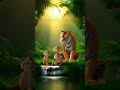 Sher 🦁 | ANIMAL RAAJ | Short video | 3D animation | kingdom animal |  #tiger #animals