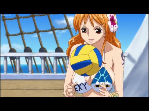 NAMI x ROBIN Volleyball Scene [One piece film Gold] 