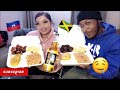 🇨🇦 JAMAICANS TRY HAITIAN 🇭🇹 FOOD FOR FIRST TIME MUKBANG!! *2021*