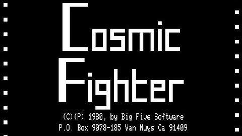 TRS-80 Cosmic Fighter