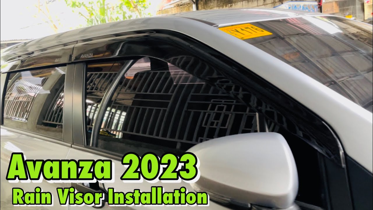 Toyota Avanza 2023 DIY Rain Visor Installation - YouTube