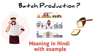 Types of Production | Batch Production | Hindi | Example