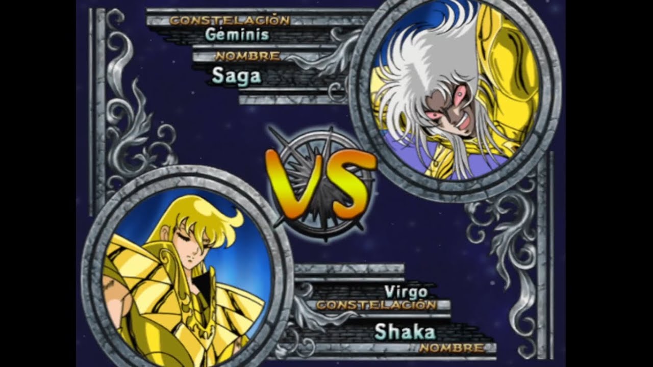 Shaka de Virgo vs Saga de Géminis - Saint Seiya: El Santuario para PS2.