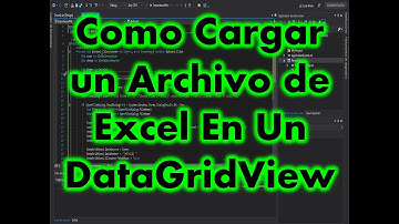 Como importar un archivo de excel en un datagrid en Visual Studio 2019