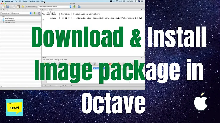 How to install image package in Octave | LearnDIY | (2020)👍