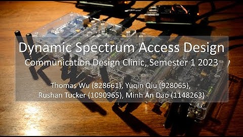 Dynamic Spectrum Access Design Project - Communication Design Clinic