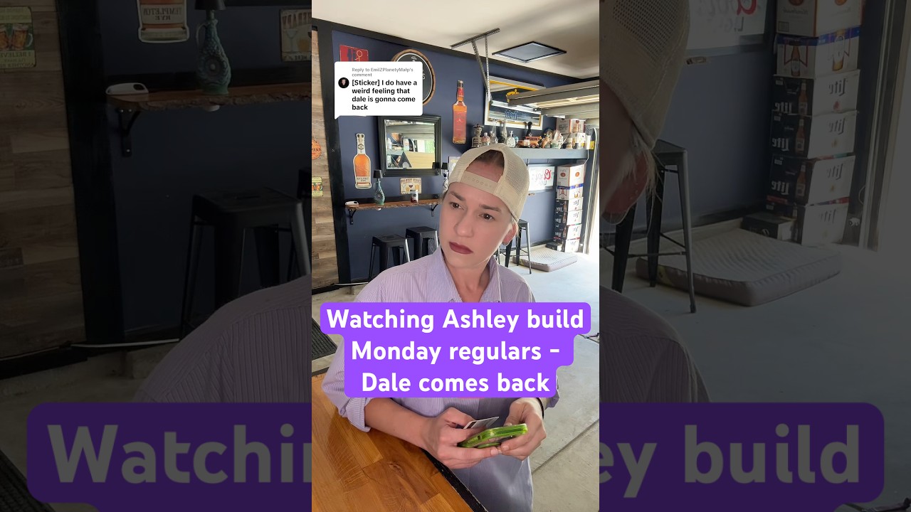 Watching Ashley, the bartender, build regulars on her Monday shifts #bartender #barregulars