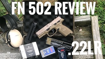 Cover Image for FN 502 unboxing, first shots, disassembly, trigger pull, suppressor ammunition comparison, & more