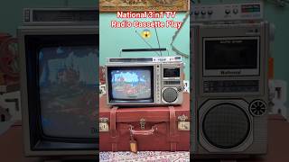 National 3in1 TV Radio Cassette Play 😱