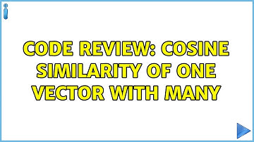 Code Review: Cosine similarity of one vector with many (3 Solutions!!)