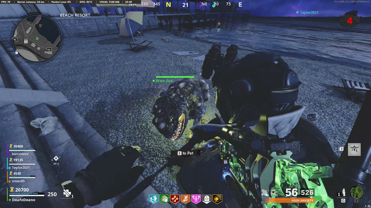 CoD Cold War Zombies . Petting Plague Hound