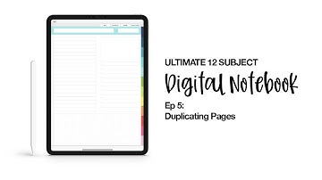 Ultimate Digital Notebook Ep 5: Duplicating Pages