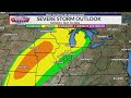 Severe weather possible to start next week