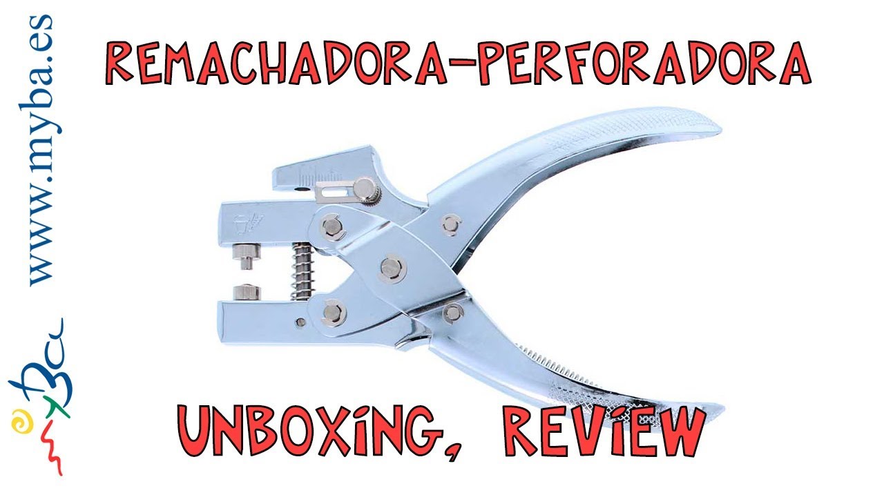 Remachadora Perforadora económica Innspiro. Unboxing, review, how to use,  cómo usar. - YouTube