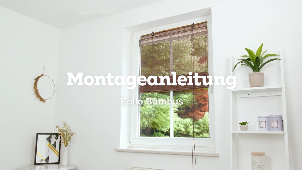 mmax Montageanleitung - Raffrollo Bambus