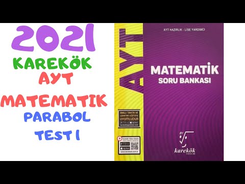(2021) KAREKÖK AYT MATEMATİK PARABOL TEST 1