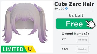 How To Get My Zarcs Cute Hair Free Ugc Limited In Roblox All Steps